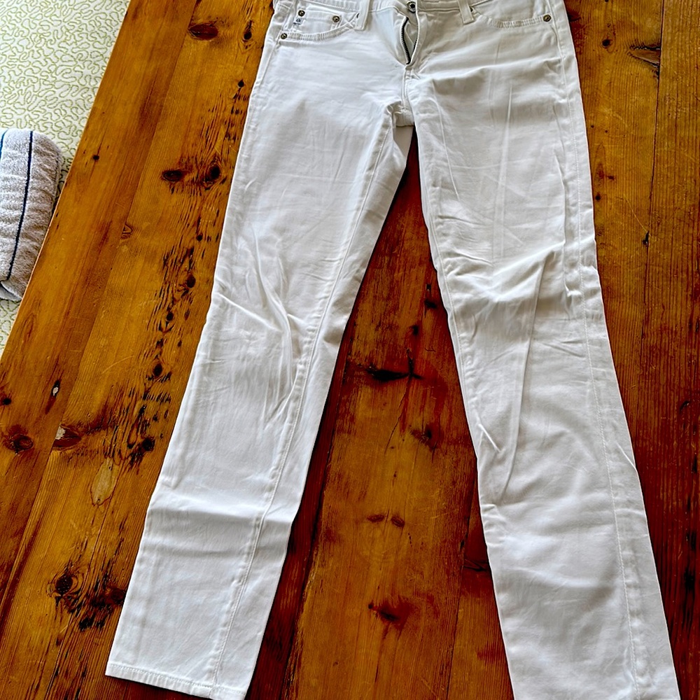 White jeans theory the stilt jean